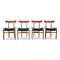 Mid-Century Modern Danish Design Teak Dining Chairs Model 193 by Inger Klingenberg for France & Søn / France & Daverkosen, Set of 4 1