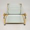 Vintage Glass Brass & Acrylic Coffee Table, 1970s 12