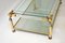 Vintage Glass Brass & Acrylic Coffee Table, 1970s 6