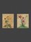 Pinturas al óleo sobre plato con amapolas y girasoles, años 60. Juego de 2, Imagen 2
