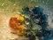 Natura morta espressionista con fiori, olio su tela, con cornice, Immagine 4