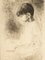 Louis Bastin, Study of a Boy, Etching on Paper, Framed, Image 5