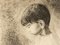 Louis Bastin, Study of a Boy, Grabado sobre papel, Enmarcado, Imagen 6