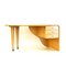 Vintage Art Deco Boomerang Desk in Maple and Rattan, Image 1