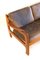Vintage Teak 3-Seat Sofa with Leather Upholstery, 1960s, Image 3