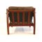 Vintage Teak Armchair with Leather Upholstery, 1960s, Image 5