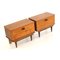 Comodini vintage in teak, anni '60, set di 2, Immagine 1