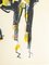 Litografia colorata di donna nuda su carta, con cornice, Immagine 4