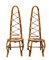 Französische Riviera Stühle aus Rattan & Bambus, 1960er, 2er Set 4