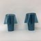 Blaue Glas Mushroom GAVIK Tischlampe von Ikea, 2er Set 1