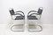 Tubular Steel Cantilever Armchairs, Europe, 1970s, Set of 2 9