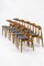 Chairs by Hans J. Wegner for Carl Hansen & Søn, Set of 10 2