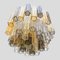 Clear Mink Murano Amber Tronchi Chandelier, Image 2