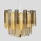 Clear Mink Murano Amber Tronchi Chandelier, Image 1