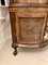 Antique Burr Walnut Bow Fronted Cocktail Cabinet, Image 9