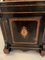 Antique Victorian Ebonised & Burr Walnut Inlaid Writing Desk 8