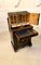 Antique Victorian Ebonised & Burr Walnut Inlaid Writing Desk 4