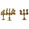 Scandinavian Modern Brass Table Candelabras from Gusum, Sweden, 1970s, Set of 3, Image 3