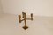 Scandinavian Modern Brass Table Candelabras from Gusum, Sweden, 1970s, Set of 3, Image 12