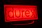 Großes beleuchtetes Neonschild aus Durex 2
