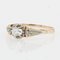 Diamant Solitär Ring aus 18 Karat Gelbgold, 1930er 6