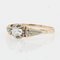 Diamond 18 Karat Yellow Gold Solitaire Ring, 1930s, Image 6