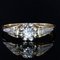 Diamant Solitär Ring aus 18 Karat Gelbgold, 1930er 3