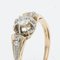 Diamant Solitär Ring aus 18 Karat Gelbgold, 1930er 7