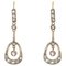 French Art Nouveau Dangle Earrings with Diamonds, 1900s 1