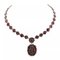 19th Century Silver Necklace With Garnets, Image 1