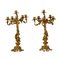 Gilded Bronze Candelabra, Set of 2 1