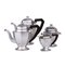 Art Deco Tee- und Kaffeeservice aus Silber, 4er Set 3