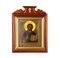 Savior Almighty, 19th-Century, Wood, Gilt & Tempera, Framed 1