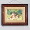 Three Fox Cubs, 1928, Watercolor on Paper, Framed 4