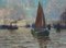 Paul Kuk, Harbor, Oil on Canvas, Framed 2