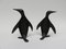 Sujetalibros austriacos con forma de pingüino de latón de Walter Bosse, años 50, Imagen 5