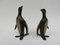 Sujetalibros austriacos con forma de pingüino de latón de Walter Bosse, años 50, Imagen 6
