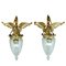 Gilded Bronze Sconces with Shades, 19th Century, Set of 2 1