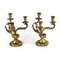 Candélabres Rocaille en Bronze Doré, Set de 2 2