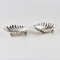 Silver Caviar Dishes in the Form of Seashells, Shefflield, 1898, Set of 2 3