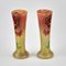 Vases Art Nouveau en Verre, Set de 2 2
