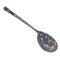 Russian Silver Cloisonne Enamel Teaspoon with Twisted Handle, Image 2