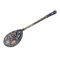 Russian Silver Cloisonne Enamel Teaspoon with Twisted Handle, Image 1