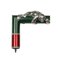 Guilloche Enamel and Jade Silver Cane Handle by Julius Rappaport for Faberge 2