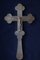 Antique Russian Late 19th Century Silver Altar Cross 21