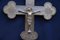 Antique Russian Late 19th Century Silver Altar Cross 10