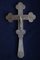 Antique Russian Late 19th Century Silver Altar Cross 1