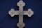 Antique Russian Late 19th Century Silver Altar Cross 7