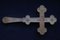 Antique Russian Late 19th Century Silver Altar Cross 22