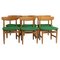 Scandinavian Modern Oak Dining Room Chairs by Børge Mogensen for Andersson & Söner, Set of 6 1